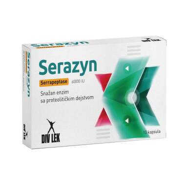 Div lek Serazyn enzim sa probiotičkim dejstvom, 10 kapsula
