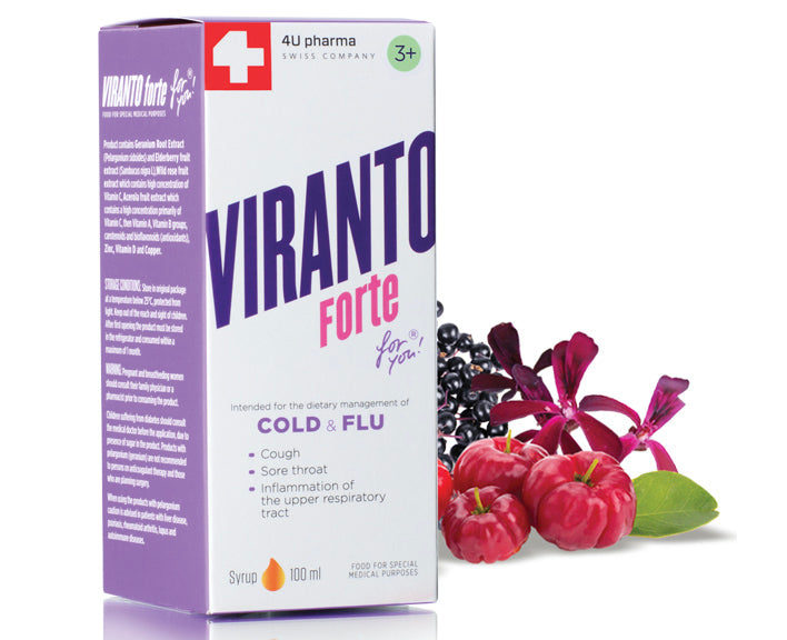 Viranto forte sirup za djecu 100ml, 4U pharma