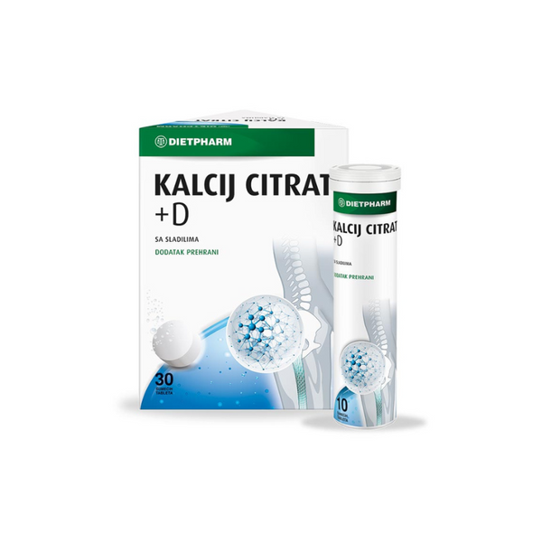 Kalcij Citrat + vitamin D3, 30 šumećih tableta