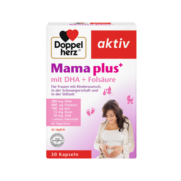 Doppelherz aktiv Mama plus sa DHA + Folna kiselina, 30 kapsula