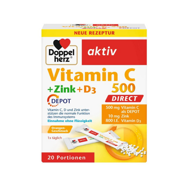 Doppelherz Vitamin C 500 + Cink + D3 DIRECT DEPOT 