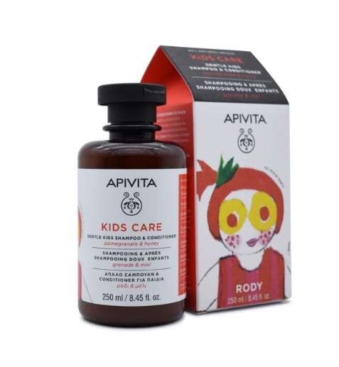 Products Apivita Dječji šampon i regenerator sa medom i narom 250ml
