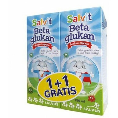 Salvit Beta glukan rastvor 150ml, 1+1 gratis