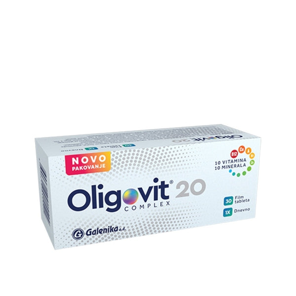 Galenika Oligovit 20 komplex, 30 film tableta