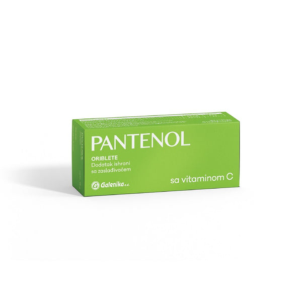 Pantenol oriblete dodatak ishrani sa zaslađivačem sa vitaminom C, Galenika, 20x120mg