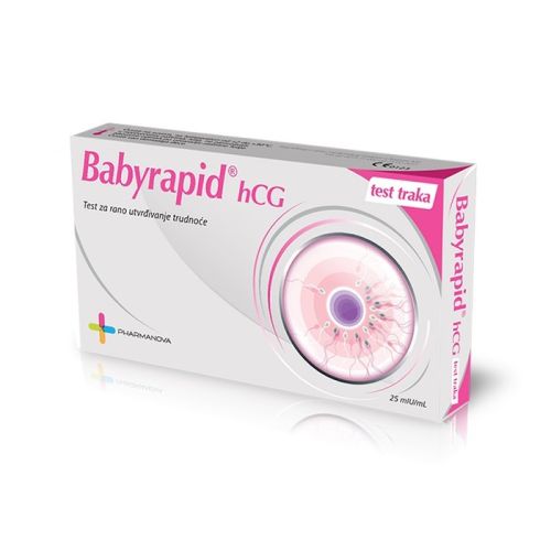 Test za utvrđivanje trudnoće Babyrapid hCG, test traka