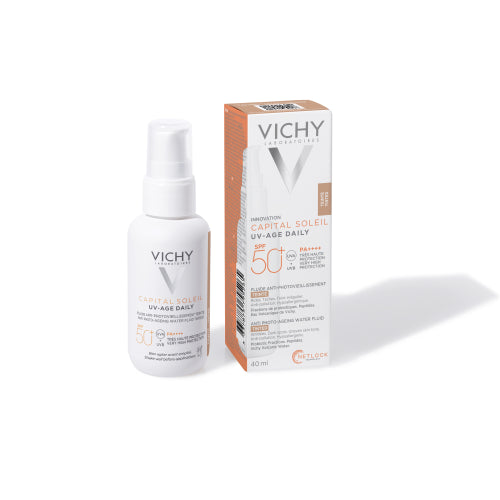 Vichy Capital Soleil UV Age Daily - tonirani vodeni fluid protiv znakova fotostarenja SPF 50+ 40ml